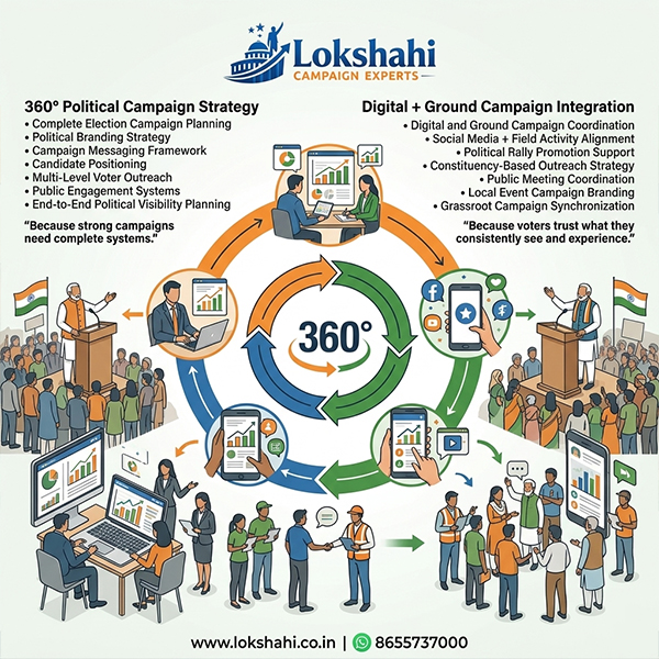 360° Political Campaign Strategy & Digital + Ground Campaign Integration marketing-integrated-ecosystem-360-political-campaign-strategy-digital-ground